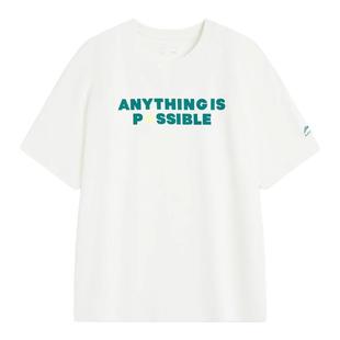 李宁运动潮流系列男子2025夏季冰感吸湿排汗短袖文化衫AHSV151