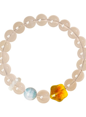 宫里上新纯天然粉水晶手串串珠