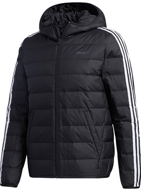 Adidas/阿迪达斯正品NEO 男子冬季连帽休闲运动羽绒服 GJ8784