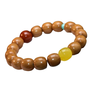 猴头核桃手串老型珠光珠红绿灯配珠南红蜜蜡绿松配饰文玩佛珠手链