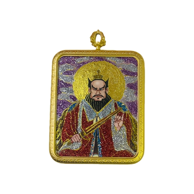 文仰阁张道陵黄铜道牌唐卡吊坠