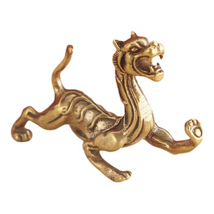 黄铜四大神兽摆件青龙白虎朱雀玄武四大神兽纯铜居家桌面创意摆件