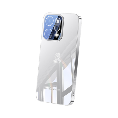 适用OPPOReno14手机壳reno14Pro新款全包镜头防摔防爆高级感OPPOreno13镜面玻璃超薄散热13Pro时尚情侣款外壳