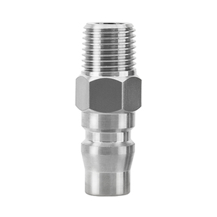 PM快插C式304不锈钢气管快速公母接头耐高温气动空压机耐高压20KG