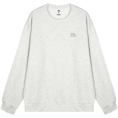 安踏女加绒加厚卫衣宽松大码长袖