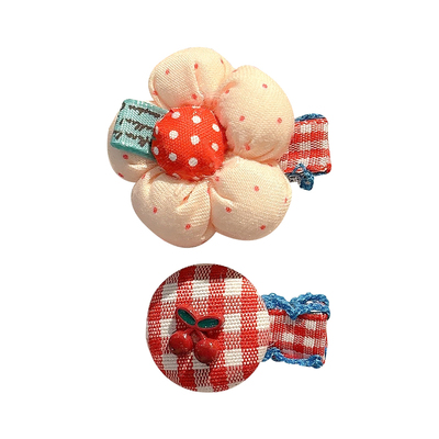 女童宝宝花朵发夹婴幼儿胎毛夹子