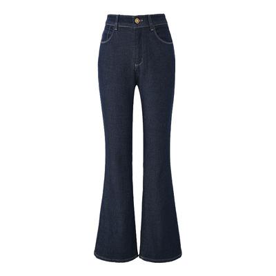 娅丽达黑色喇叭裤女冬新款