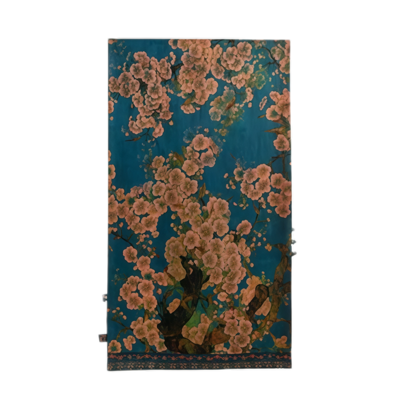 真丝香云纱双面穿提花围巾披肩