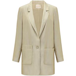 COCOBELLA[流光幻彩]奢感人丝西装女春夏通勤休闲西服外套SI0005