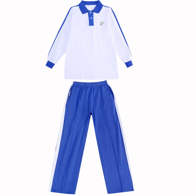 东怡 深圳小学生统一男女生校服速干短袖纯棉长袖班服运动服短裤