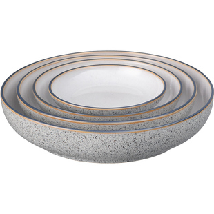 denby丹碧英国进口嵌套碗4件套陶瓷餐具家用餐盘套装礼盒 艺匠灰