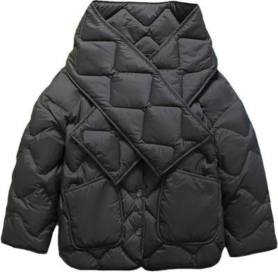 雅鹿男童女童洋气羽绒服白鸭绒