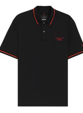 【礼物】【保时捷联名】BOSS博斯 男士棉质短袖POLO衫BOSSPolo
