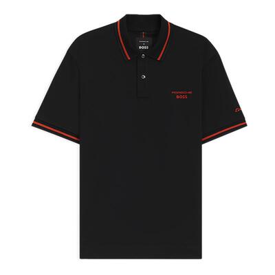 【礼物】【保时捷联名】BOSS博斯 男士棉质短袖POLO衫BOSSPolo