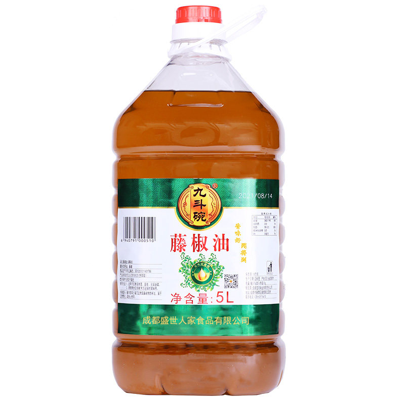 九斗碗藤椒油麻油5升商用
