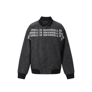 【瞌磕同款】RsnenLB人生账单 满印美式廓形垫肩夹克