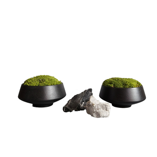 新中式现代永生苔藓装饰盆景微景观样板间售楼处办公室内绿植摆件