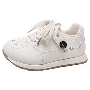 鲁鲁蛋 冬季厚底小白鞋女款2026新款加绒板鞋二棉女鞋保暖面包鞋