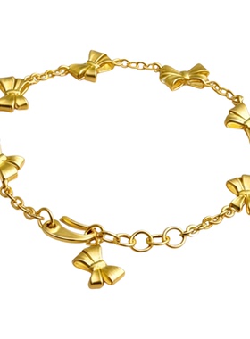 SMGI/高级感通勤沙金蝴蝶结手链