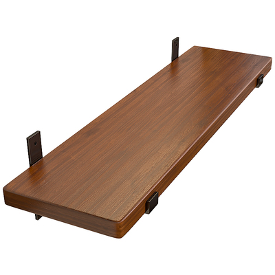 墙上置物架实木板隔板墙壁置物板复古壁挂式书架客厅厨房墙面层板