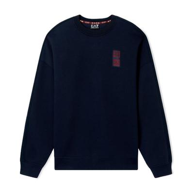 EA7/阿玛尼男士圆领加厚拼接卫衣