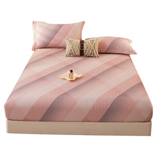 高支全棉磨毛床笠单件150X190床垫套保护罩纯棉床罩180x200三件套