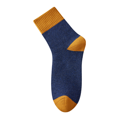 健将抗菌男士纯棉保暖中筒袜