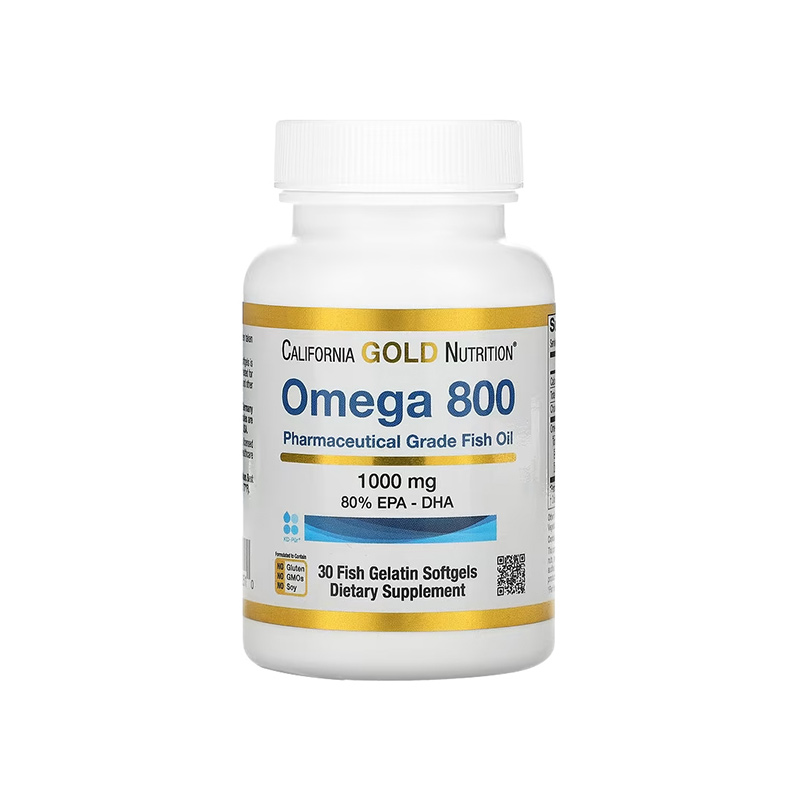 【半年囤购装】加州黄金CGN欧米伽800鱼油高纯度omega3成人30粒