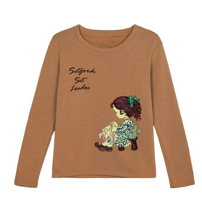 秋冬新款加厚长袖T恤女胖mm大码保暖上衣韩版宽松学生加绒打底衫