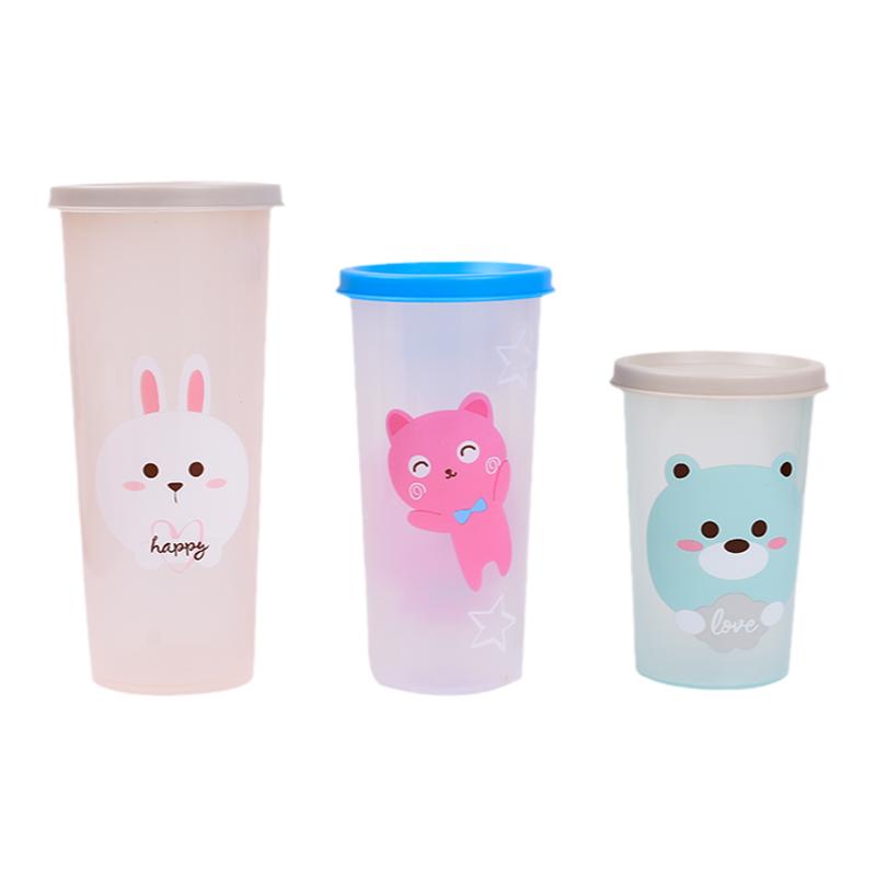 便携磨砂塑料水杯学生小清新随手