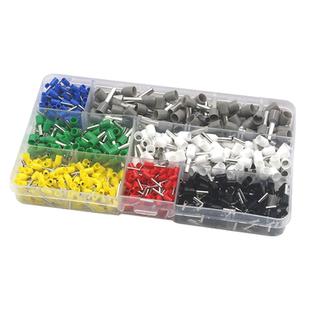 冷压接线端子针型压线钳铜鼻子VE管型端子插座压线帽TE并线套装盒