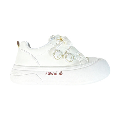 人本白色大头小白鞋女冬季加绒