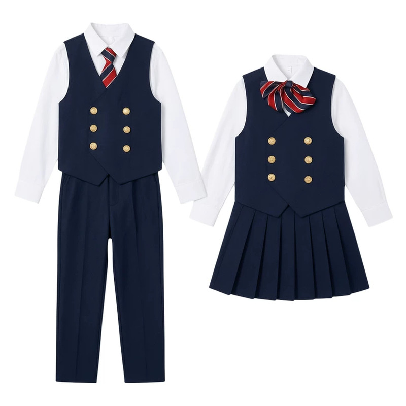 儿童合唱演出服中小学生朗诵演讲