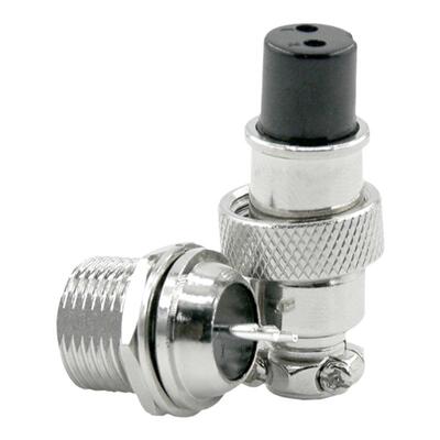 航空插头穿墙式接头插座GX12-2芯3芯4芯5芯6芯7芯电子连接器电工