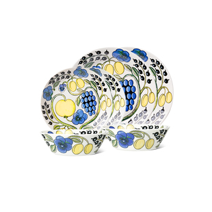 芬兰arabia奥碧雅硕果二人食餐具套装家用碗盘马克杯乔迁婚礼礼物