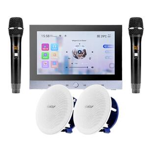 先科B10智能AI语音吸顶音响吊顶家庭K歌背景音乐功放主机客厅音箱