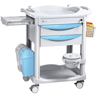 医用推车不锈钢医疗治疗车美容院小推车置物架移动牙科工具器械台