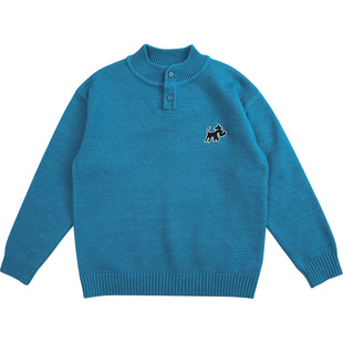 Cunyi纯一良品儿童毛衣2025秋冬百搭柔暖针织衫半开襟防风上衣