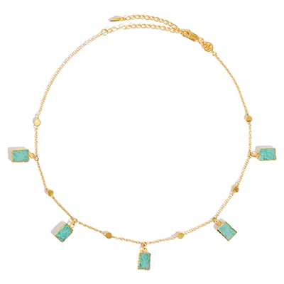 missoma天河石吊坠镀镀18k时尚