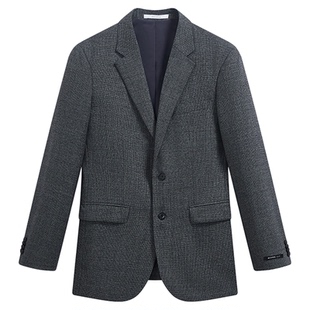 ZIOZIA春季纯色简约男士青年商务气质正装西服外套ZSB11106C