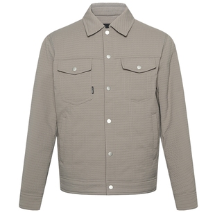 【轻暖系列】利郎奥莱衬衫羽绒服短款男2025冬季休闲男装翻领外套