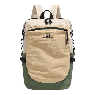 小众设计双肩包女2025新款撞色学生书包户外轻便旅行徒步登山背包