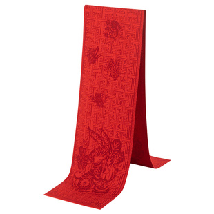 恒源祥红色围巾男冬季2025年新款本命年中国红年会羊毛围巾礼盒装