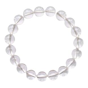 天然白水晶手链手串纯净体情侣文昌民族风小饰品礼物文玩文雅简约