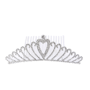 儿童皇冠头饰女童公主王冠插梳发夹生日发卡女宝宝节日表演发饰