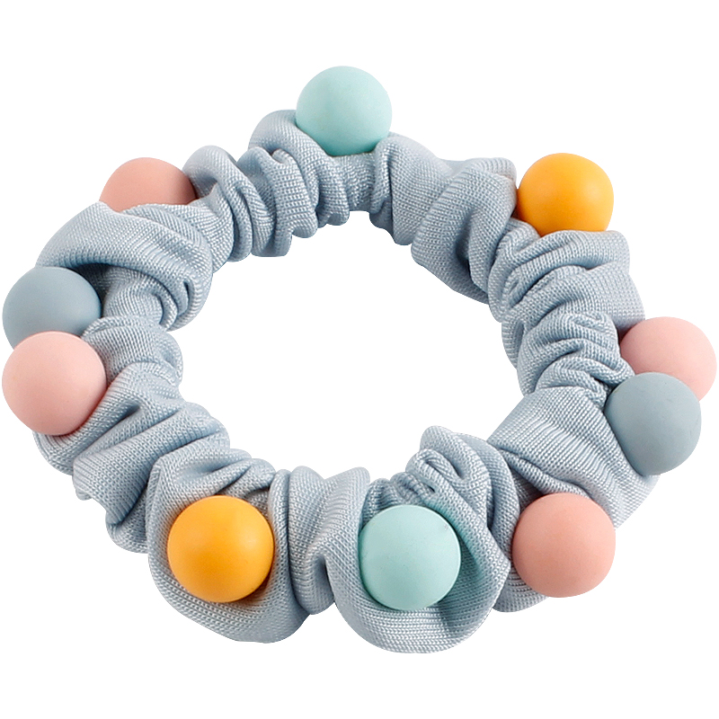 糖果色少女头绳新款高端可爱小肠发圈马尾丸子头发绳皮筋日韩发饰