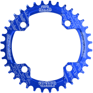 山地车超轻单盘104BCD齿盘铝合金公路自行车单牙盘单速正负齿盘片