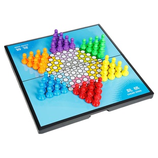 跳棋成人版儿童小学专用益智磁力大号老人磁吸玩具飞行棋斗兽棋