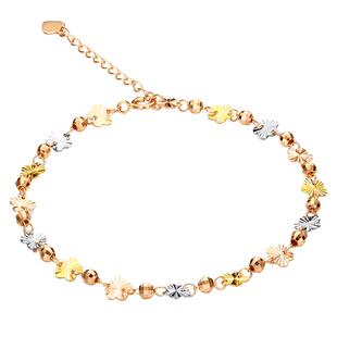 TSL谢瑞麟18K金手链彩金玫瑰金彩色手饰手串女AE118