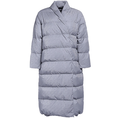 炸街工装灰色显瘦设计感羽绒服